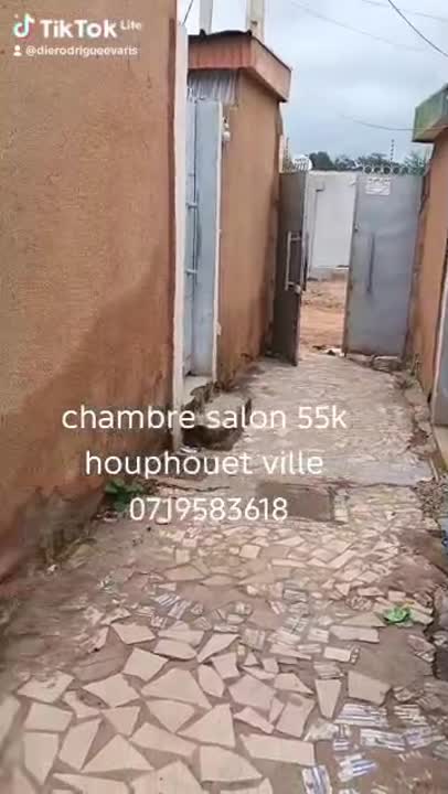 Chambre Salon à louer à Houphouet-ville